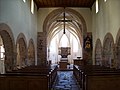 Plattling, Kirche St. Jakob, Inneres mit Blick zur Apsis