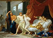 Socrate arrachant Alcibiade des bras de la Volupté (1791)