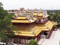 Wehart Chamrun Residential Hall, built in King Rama V period, located at Bang Pa-In Royal Palace