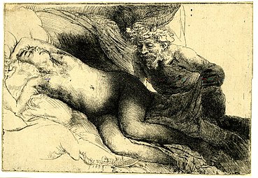 Jupiter et Antiope : la grande planche (1659, British Museum).