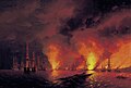 Ivan Aivasovsky: A batalha de Sinop, 1853. Museu Naval Central