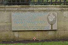 Commemorative plaque at Mary Stevens Park, Stourbridge