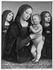 Madonna mit zwei Engeln ca. 1495, München