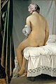 ドミニク・アングル『浴女』1808年。油彩、キャンバス、146 × 97.5 cm。ルーヴル美術館[191]。