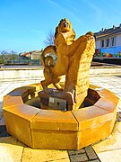 La fontaine de la mairie.