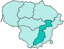 Lokasi Keuskupan Kaišiadorys di Lituania