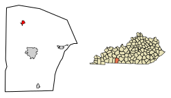 Location in Logan County, Kentucky