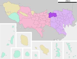 東京都の特別区位置図