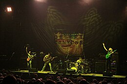 From left to right: Travis Levrier, Jordan Eberhardt, Pat Skeffington, and Chris Letchford performing in 2009