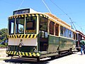 Former Type A tram no. 10, built 1909, was sold to the State Electricity Commission of Victoria in 1936 to run in Ballarat as their no. 21