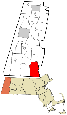 Location in Berkshire County and the state of Massachusetts.