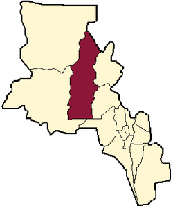 location of Belén Department in Catamarca Province