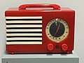 Emerson Model 400-3 "Patriot" (1940) radio designed by Bel Geddes, made of Catalin