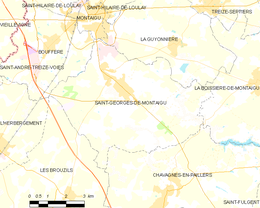 Saint-Georges-de-Montaigu – Mappa