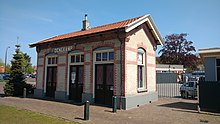 Het voormalig tramstation in Denekamp