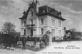 Villa Mändly, bureau de Poste en 1900.