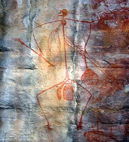 L'art primitif du parc national de Kakadu, dans le Nord de l'Australie (définition réelle 1 085 × 1 198)