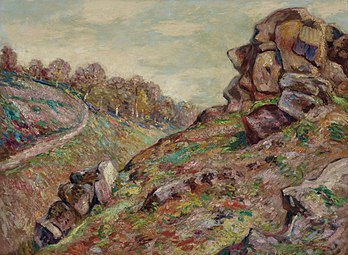 Hauteur de la Sédelle, paysage de la Creuse, vers 1895 Collection privée, Vente 2021