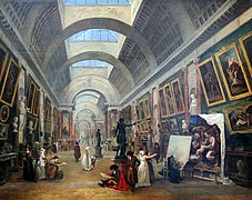 Il progetto di Hubert Robert del 1796 per i lucernari della galleria