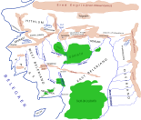 Sketch map of Beleriand