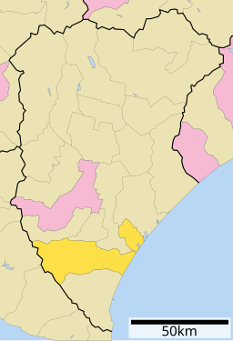 Taikis läge i Tokachi subprefektur      Signifikanta städer      Övriga städer     Landskommuner