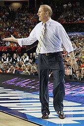 John Beilein at a game during the 2013 NCAA Division I men's basketball tournament