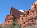 Pultdach als Hauptdach eines sakralen Gebäudes (Chapel of the Holy Cross (Sedona))