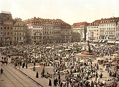 El viejo mercado, hacia 1881.