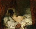 『横たわる裸婦』1844-45年。油彩、キャンバス、33 × 41 cm。オルセー美術館[28]。