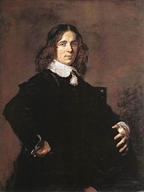 Frans Hals, Portret siedzącego mężczyzny trzymającego kapelusz, 1648–1650