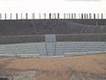 Das Amphitheater mit Blick auf die Stelen