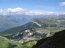 A general view of La Plagne