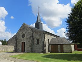The church of Le Plessier-Huleu