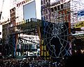 Image 5Stage view of the Live Aid concert at Philadelphia's JFK Stadium in the United States in 1985. The concert was a major global international effort by musicians and activists to sponsor action to send aid to the people of Ethiopia who were suffering from a major famine. (from Portal:1980s/General images)