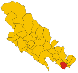 Elhelyezkedése La Spezia térképén