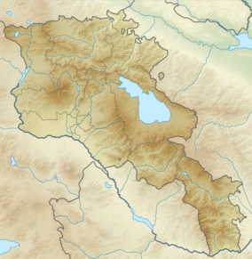 Map showing the location of Khosrov Forest State Reserve