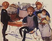 У дитинстві. Нескучне (етюд), 1913