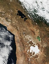 Satellietfoto Titicacameer