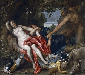 Diane, nymphe et satyre 1622-1623, Madrid