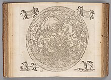 Première représentation de libration sur une carte qui détaille la lune.