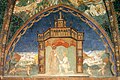 Бьянка вручает Пьеру Мария меч, фреска 1460-е гг. «Золотой зал» замка Террекьяра