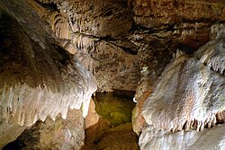 Belianská jeskyně – jezírko