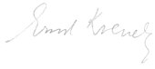 signature d'Ernst Křenek