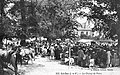 Guichen ː le champ de foire vers 1920 (carte postale A. Lamiré).