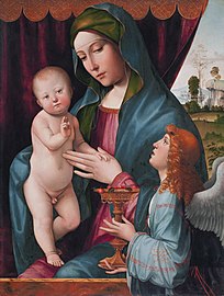 Madonna mit Engel 1495-1500, Pittsburg