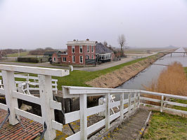 Zicht op Noordpolderzijl (anno 2011)