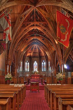 Interior of Old Saint Paul's, Wellington, New Zealand