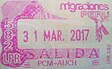 Exit stamp