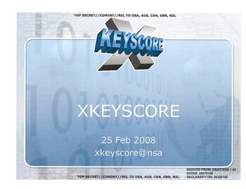 2008 - Apresentação do XKeyscore.