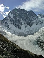 The north faces of the Grandes Jorasses